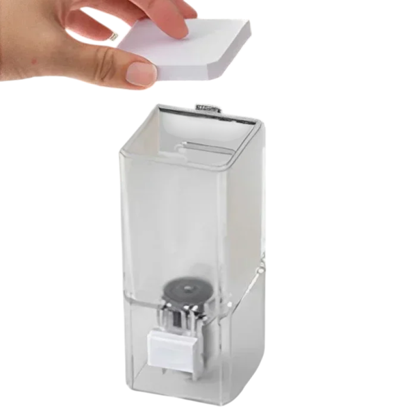 Dispenser di sapone liquido da parete Trasparente dispenser di sapone e disinfettante Dispenser da bagno a parete Supporto per sapone 1
