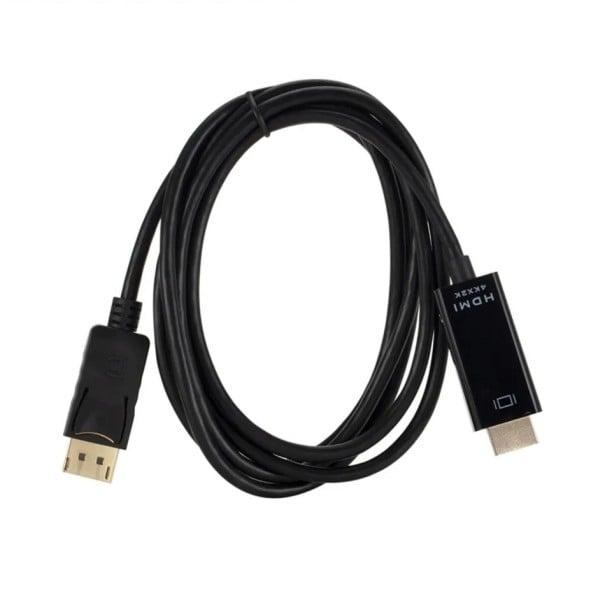 DisplayPort auf HDMI 4K Adapter 1,8 m Kabel Adapter für Monitore und Fernseher Hochwertige Videoübertragung Audiounterstützung Plug &amp; Play 1