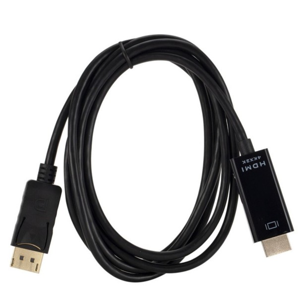 DisplayPort-HDMI-liitäntäkaapeli M/M 1,8 m musta
