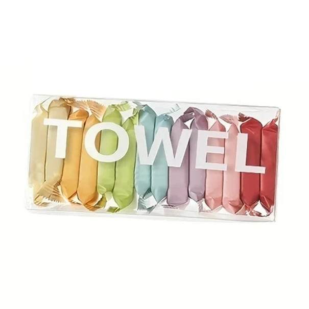 Disposable Compressed Washcloths Reinforced 14 pcs 30 x 24 cm Facial Cleaning Wipes Travel Towel for Hygiene and Care 1