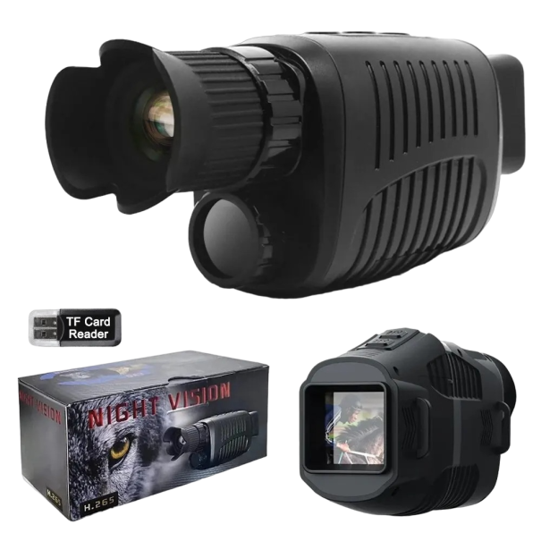 Dispositif monoculaire de vision nocturne 1080P HD Caméra de vision nocturne Caméra infrarouge Caméra de chasse avec vision nocturne jusqu'à 1000 m 1