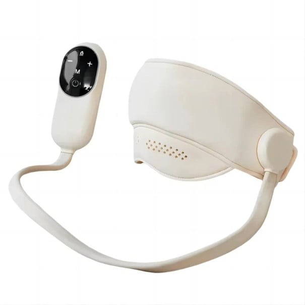 Dispositivo de masaje eléctrico para la cabeza y los ojos con masaje de aire de 6 zonas, 4 modos, 3 niveles de calor, batería recargable, cómodo 1