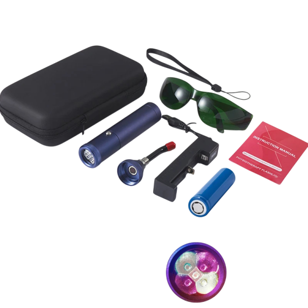 Dispositivo de terapia de luz roja Lámpara Rotsha 3x15,5 cm Luz roja, azul y combinada 630 nm 660 nm 850 nm 460 nm Alivio del dolor Regeneración de la piel 1
