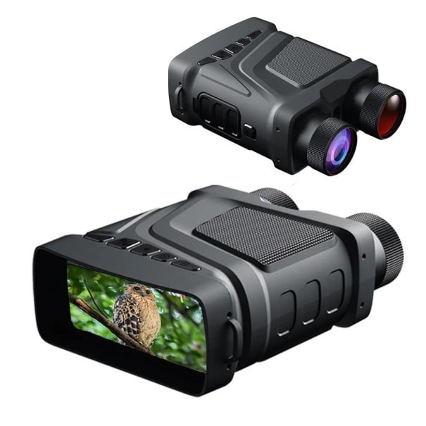 Dispositivo de visión nocturna con telescopio R12, telescopio binocular de 6 W, 850 nm, infrarrojos, 1080P, HD, zoom 5X, telescopio de caza, grabación 1