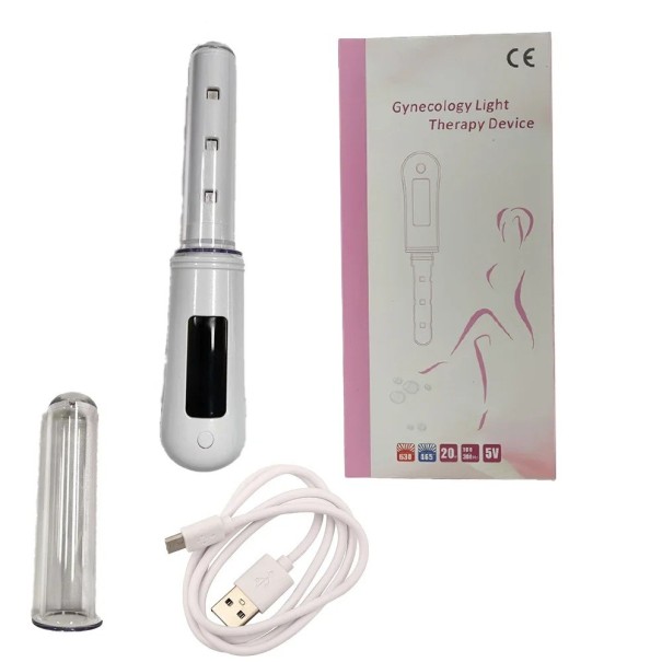Dispositivo Terapêutico de Luz para Mulheres com Luz Vermelha e Azul para Regeneração da Mucosa Vaginal e Fortalecimento Muscular 1