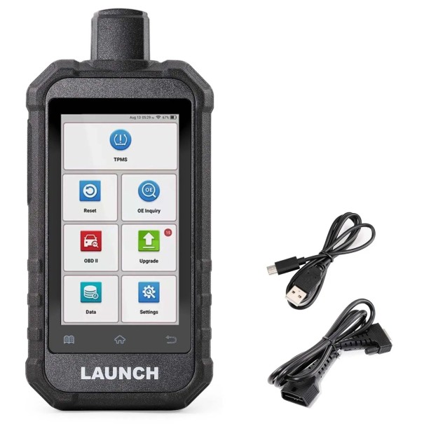 Dispozitiv de diagnosticare pentru monitorizarea presiunii în pneuri cu actualizare wireless a activării senzorilor 315 / 433 MHz și 2,4 GHz 12 funcții de service 1