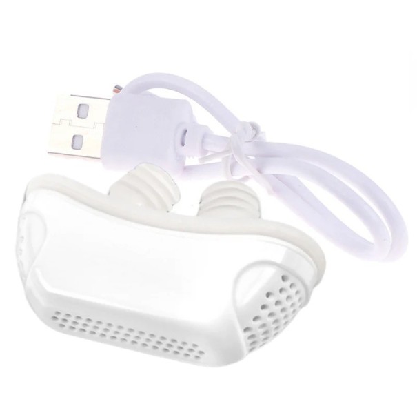 Dispozitiv electric mic pentru sforăit Dispozitiv portabil pentru respirație nazală Dispozitiv reîncărcabil pentru insomnie alb