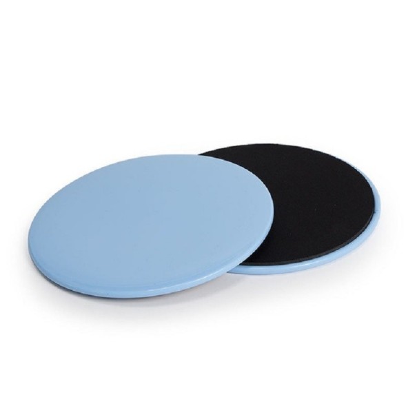 Disques glissants d'exercice 2 pcs T1019 bleu clair