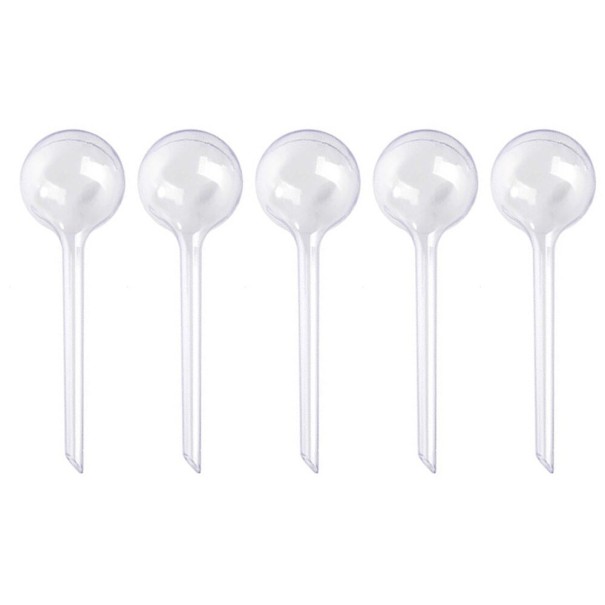 Distributeur d'eau pour pot de fleurs 5 pcs transparent