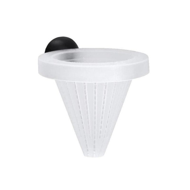 Distributeur de nourriture pour vers de vase blanc
