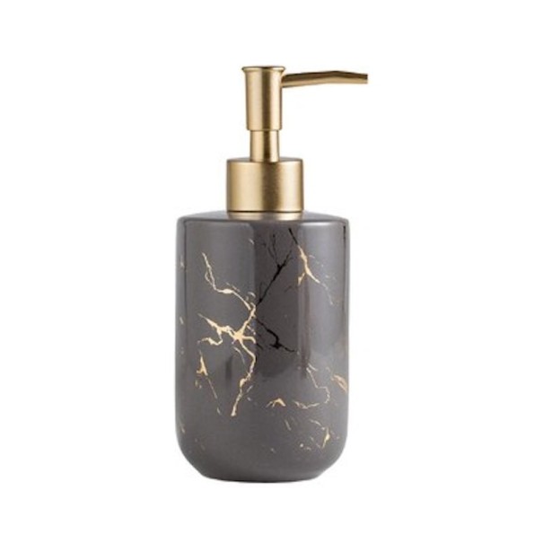 Distributeur de savon en céramique gris