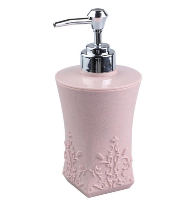 Díszes szappanadagoló világos rózsaszín 2