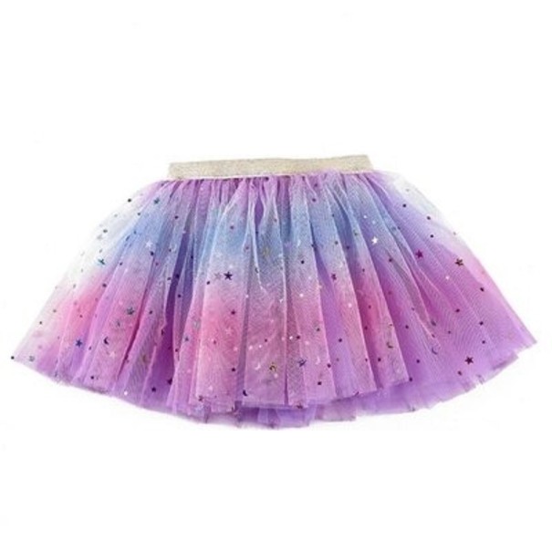 Dívčí barevná sukně L1006 3-6 let 2