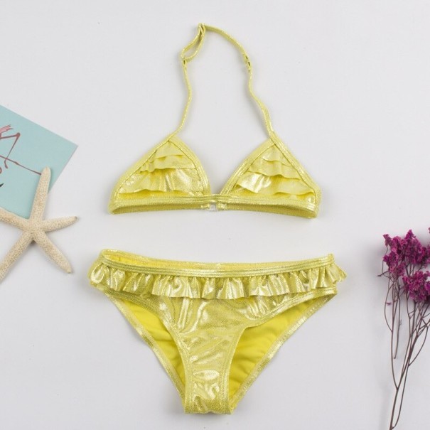 Dívčí bikiny žlutá 7-8 let