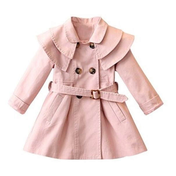 Dívčí kabát L1880 růžová 6