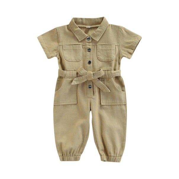 Dívčí overal T2631 khaki 18-24 měsíců