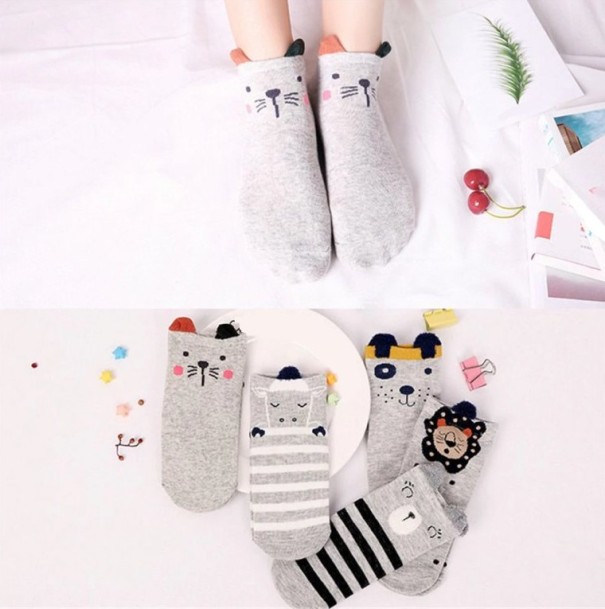 Dívčí ponožky s oušky - 5 párů 2