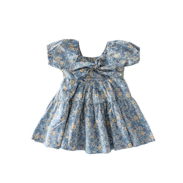 Dívčí šaty N202 modrá 3