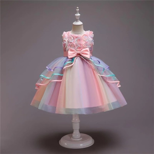Dívčí šaty N269 růžová 10