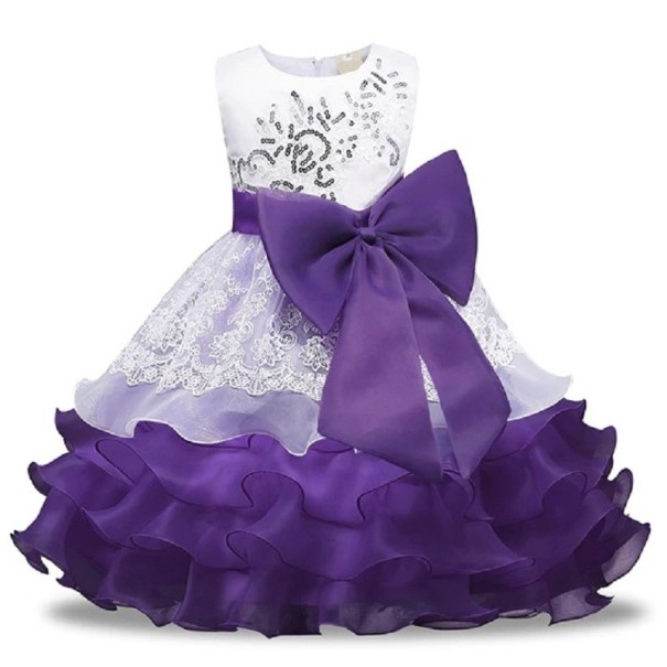 Dívčí šaty N577 fialová 4