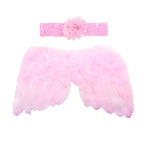 Dívčí set na focení andělská křídla a čelenka 7