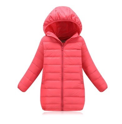 Dívčí zimní bunda s kapucí J2900 růžová 10