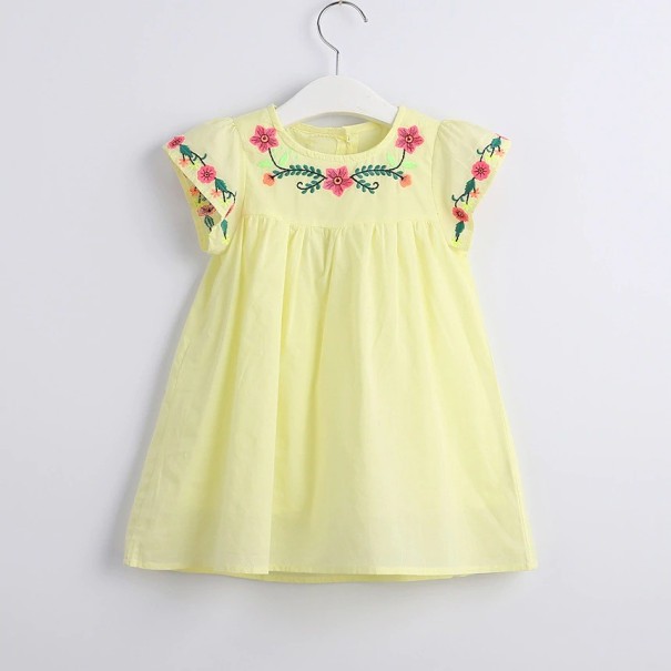 Dívčí žluté šaty 5