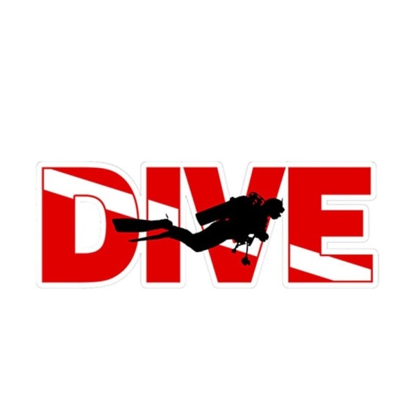 Diver Car Sticker 1