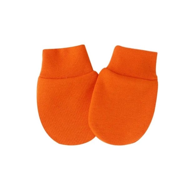 Diverse kindervingerschoenen universele maat Beschermende handschoenen tegen krassen voor baby's van zachte katoen oranje