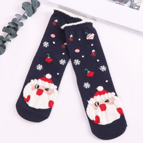 Divertenti calze natalizie in cotone con motivi invernali colorati Calze comode per le festività Taglia universale Confezione contiene un paio 12