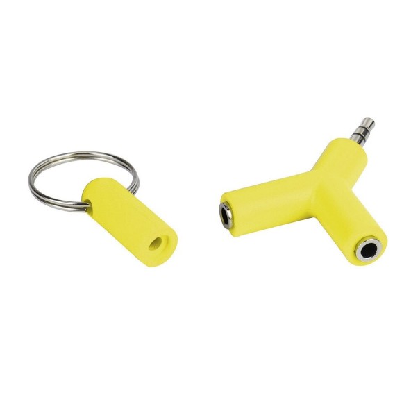 Divisor de 3,5mm jack amarelo