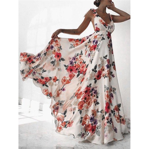 Dlhé kvetované šaty A1 L