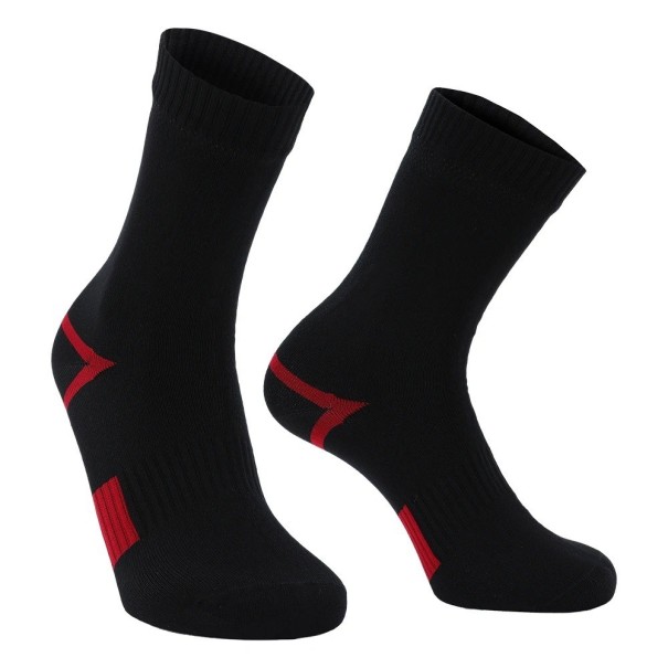 Dlhé zimné ponožky pre mužov Vodeodolné lyžiarske ponožky Pánske teplé ponožky do zimy červená 39-42