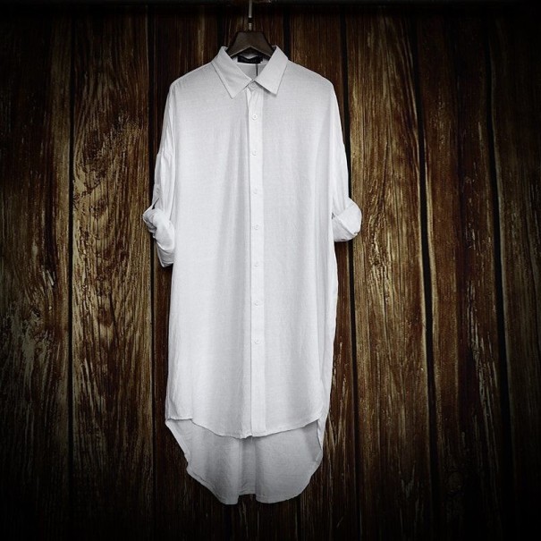 Dlouhá košile bílá XL