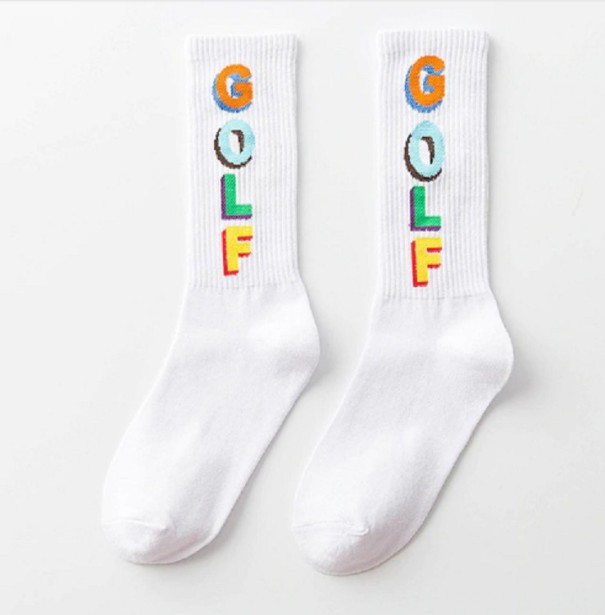 Dlouhé ponožky - GOLF bílá