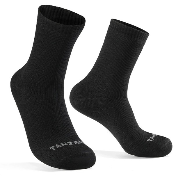 Dlouhé zimní ponožky na lyže Voděodolné ponožky pro muže Teplé pánské ponožky do zimy černá 39-42