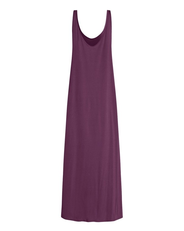 Długa sukienka plażowa fioletowy L
