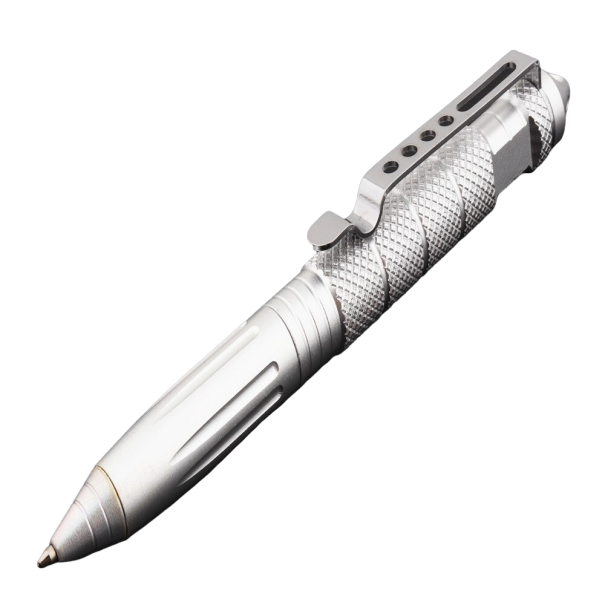 Długopis taktyczny srebrny