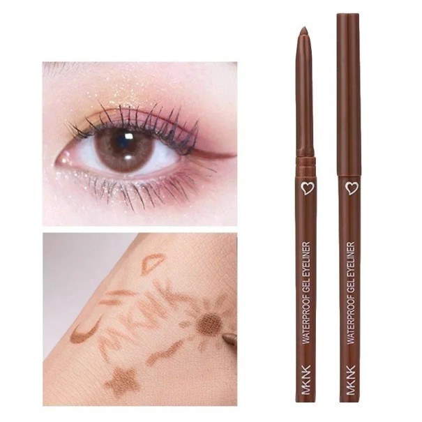 Długotrwały żelowy eyeliner w kredce do oczu Wodoodporny eyeliner jasny brąz