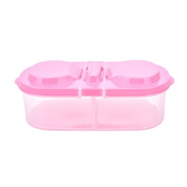 Dobbelt madkasse rosa