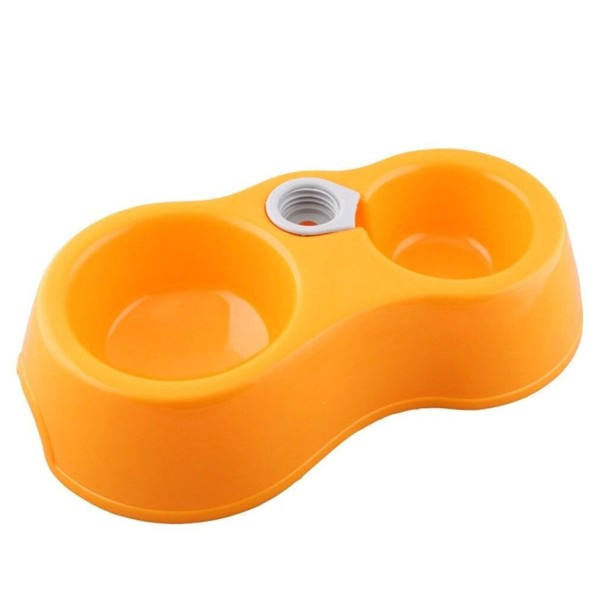 Dobbelt skål med drikketud orange