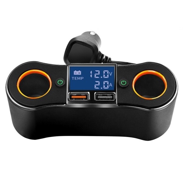 Dobbelt USB hurtig biloplader K834 1