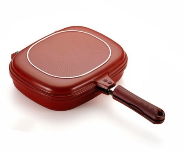 Dobbeltsidet grillpande J731 28 cm