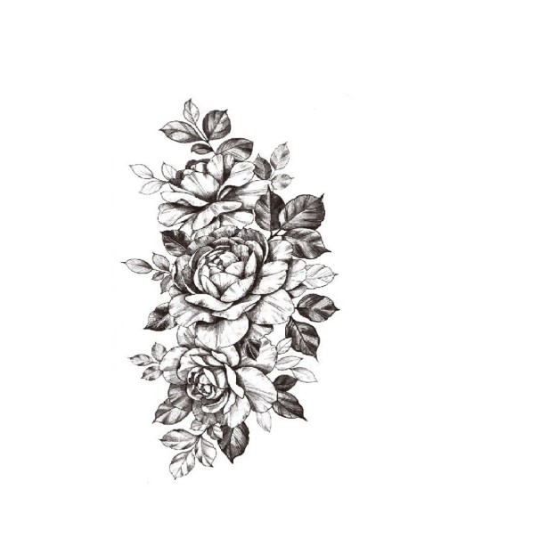 Dočasné tetování květiny 3