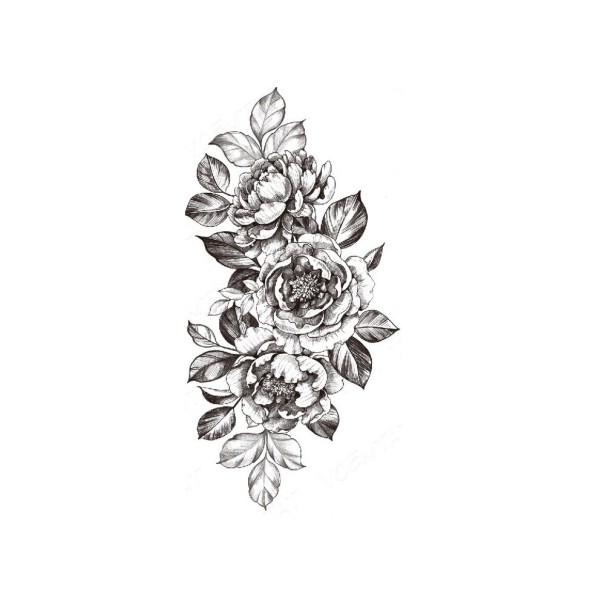 Dočasné tetovanie kvety 4