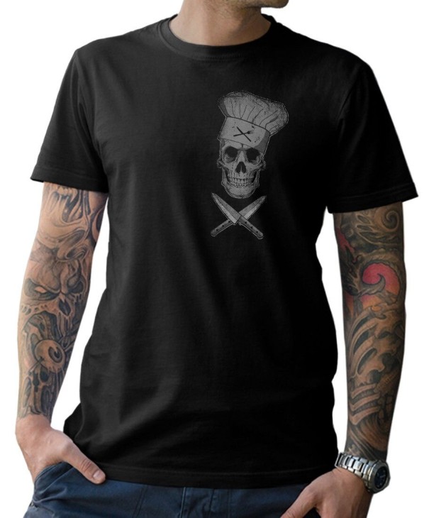 Dödskalle t-shirt för män T2370 L