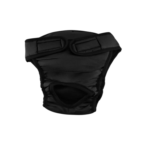 Dog Heat Pants Size S Chest Circumference 40-50 cm Protective Pants Adjustable Waist Washable Hygienic Pants for Bitches black