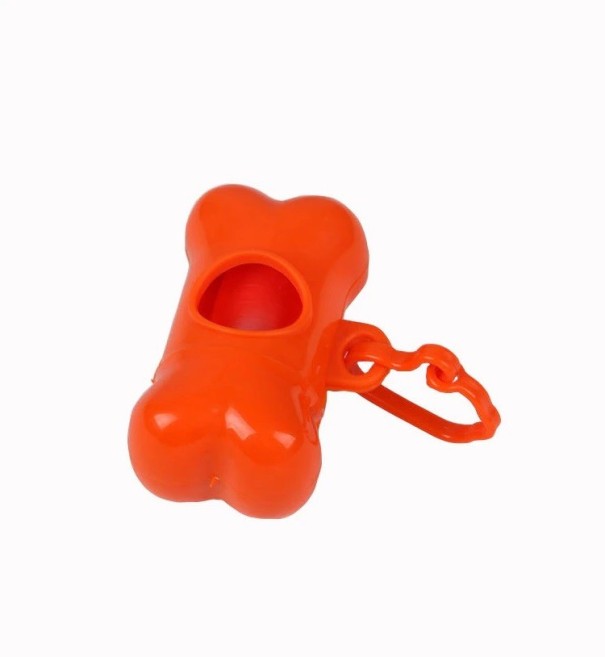 Dog Waste Bag Holder orange