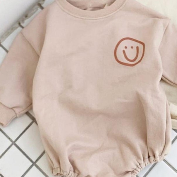 Dojčenské body N826 staroružová 12-24 mesiacov