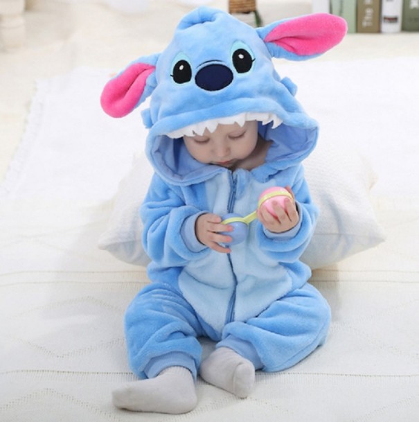 Dojčenský overal - Kawaii Stitch 18-24 mesiacov